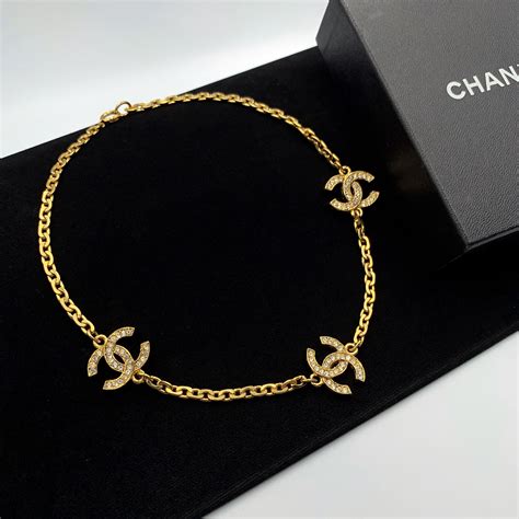 chanel kette cc|chanel choker necklace.